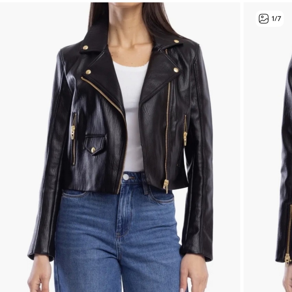 BlankNYC Faux Leather Jacket Size L